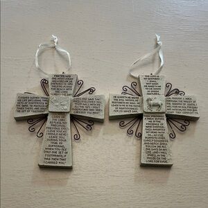 Inspirational Cross Christmas ornaments